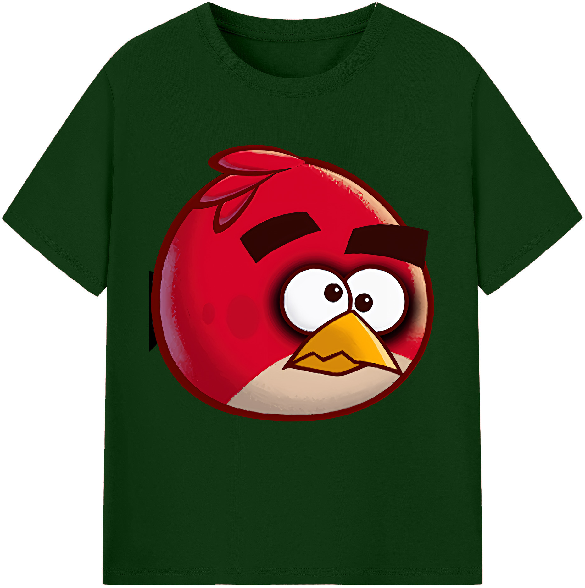 （画像用） Angry Birds アングリーバード 綿100％半袖Tシャツ（フロントプリント）